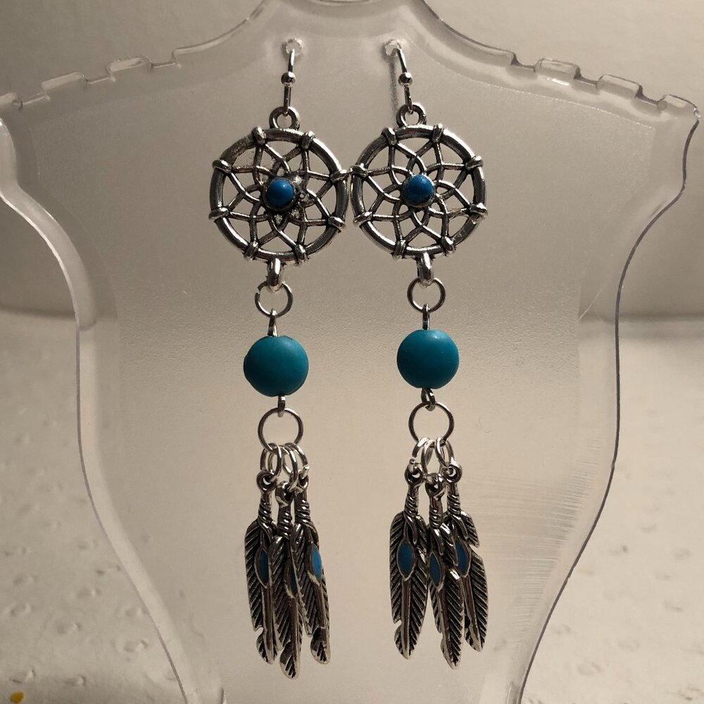 NEW Dream catcher crystal earrings #1